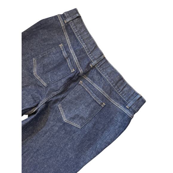 SPANX NWT Cuffed Straight Leg Denim Jeans Raw Indigo Size 3X Petite Plus Sized - Picture 9 of 12